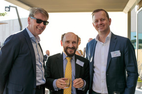 Matt Moran, Professeur Richard Taffler (Warwick Business School) et Christian Heinen (IQ-EQ) ((Photo: Matic Zorman))