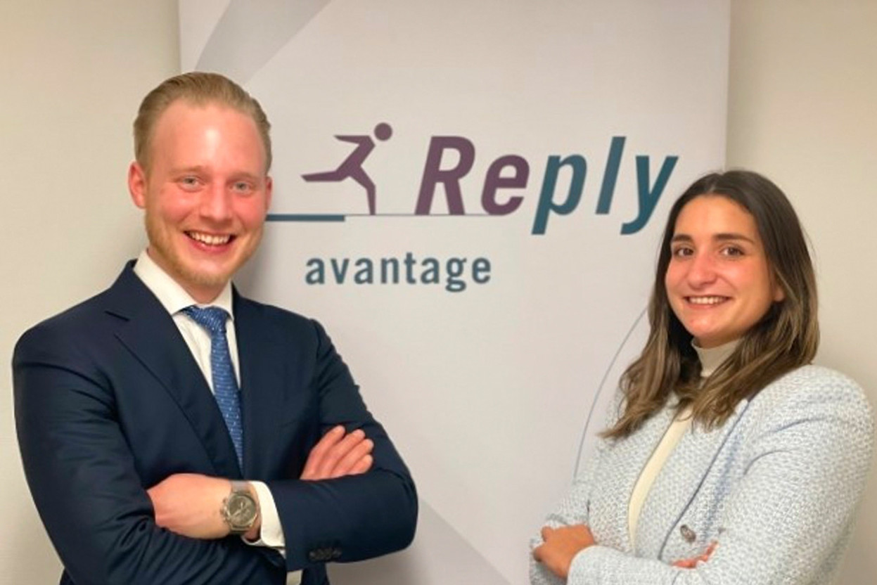 Benjamin Jacobs (Consultant) & Maria João Carvalho (Manager) at Avantage Reply. (Photo: Avantage Reply)