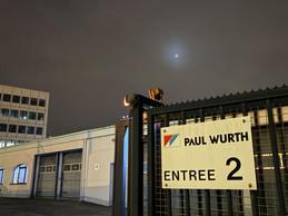The view of the Luxembourg sky, the morning of 15 January 2025. It is the trajectory of the SpaceX rocket which will carry the Ispace rover from Luxembourg to the Moon.. Photo: Maison Moderne