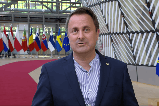 L’Europe est un projet de paix, souligne Xavier Bettel à son arrivée, dimanche, au siège du Conseil européen. (Photo: Capture d’écran)