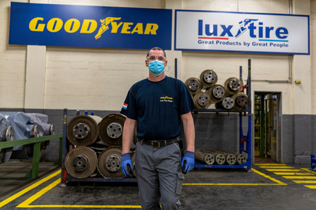Johan Catot: «Il ne faut pas se voiler la face, nous sommes quand même dans une phase de redémarrage progressif. Nous travaillons un peu moins vite, nous sommes plus tranquilles.» (Photo: Goodyear)