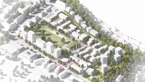 Le projet associe des espaces verts et des places publiques. ((Illustration: 2001/HHF))