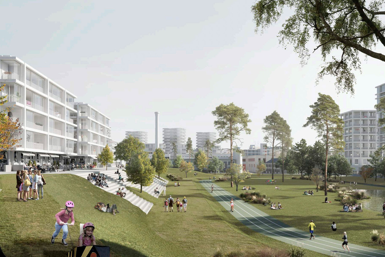 Le projet «Hortus Colossus» conserve la mémoire du stade. (Illustration: 2001/HHF)