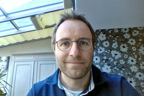 Olivier Waltzing a laissé le bureau à son épouse et s’est installé dans la véranda. (Photo: O. Waltzing)