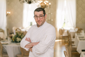 Burgundian chef Donovan Mathon prepares a simple and convivial cuisine de terroir at Château de Schengen. Photo: Château de Schengen