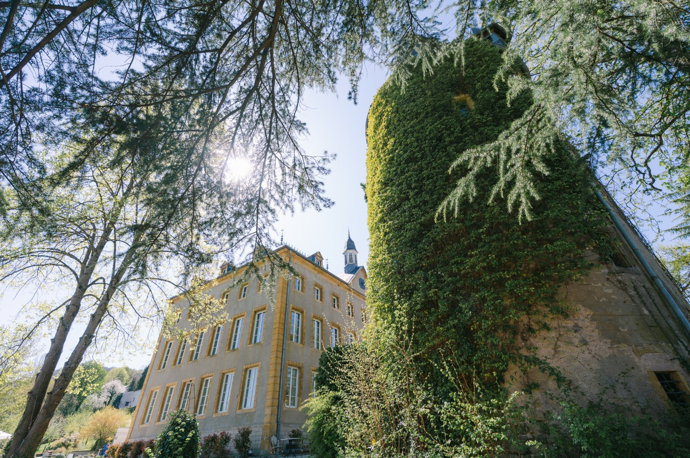 La tour Victor Hugo, en hommage au passage de l’écrivain à Schengen, fait partie des éléments emblématiques du domaine. (Photo: Château de Schengen)