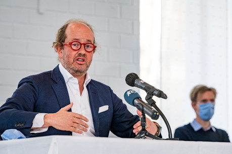 Jean-Louis Schiltz, président du conseil d’administration des Hôpitaux Robert Schuman (HRS), s’est justifié pendant une heure. (Photo: Nader Ghavami / Maison Moderne)