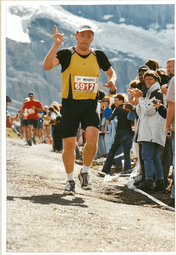 Jeff Oberweis a franchi à trois reprises la ligne d’arrivée du Jungfrau-Marathon.  (Photo: DR)
