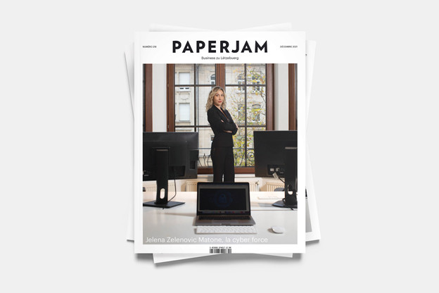 Jelena Zelenovic Matone est en couverture de Paperjam pour l’édition de décembre 2021. (Photo: Maison Moderne)