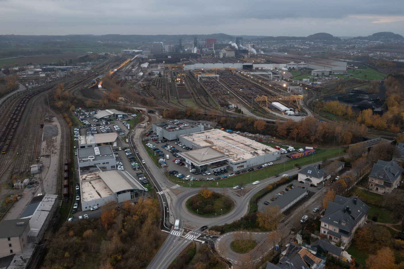 Piste cyclable reliant Belval et le centre d'Esch-sur-Alzette. (photo: Guy Wolff/Maison Moderne)