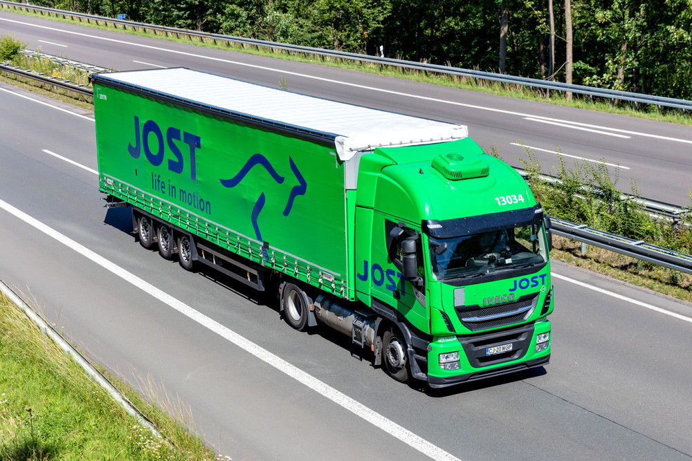 Jost Group has a fleet of 1,500 trucks on European roads. (Photo: Shutterstock)