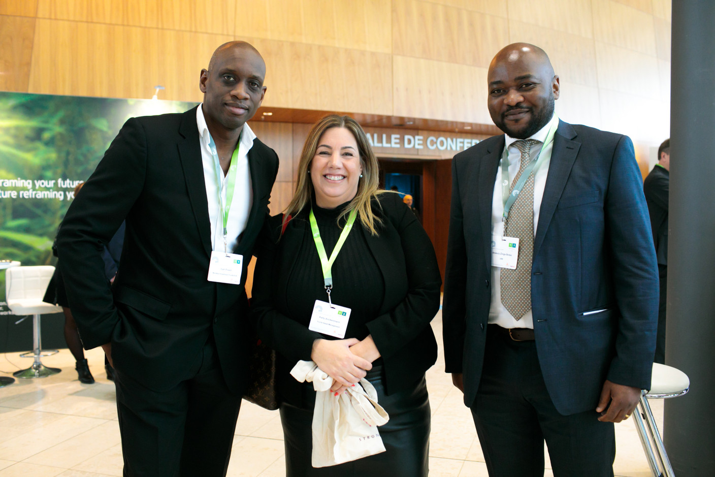 Carl Pivert de Nordea Investment Funds, Kelly Anckenmann de Fuchs Asset Management et Amaury Zinga Botao de UBS. (Photo: Matic Zorman/Maison Moderne)