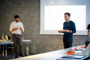 Ethan Schrieberg et Pierre-Yves Lanneau Saint Léger (Vital Briefing) ((Photo: Patricia Pitsch / Maison Moderne))
