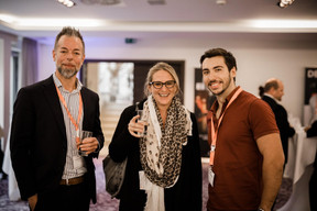 Sébastien Lomré (Social Digital Solutions), Emilie Englebert et Julien Galego (SCS Consulting) (Photo: Caroline Lequeux)