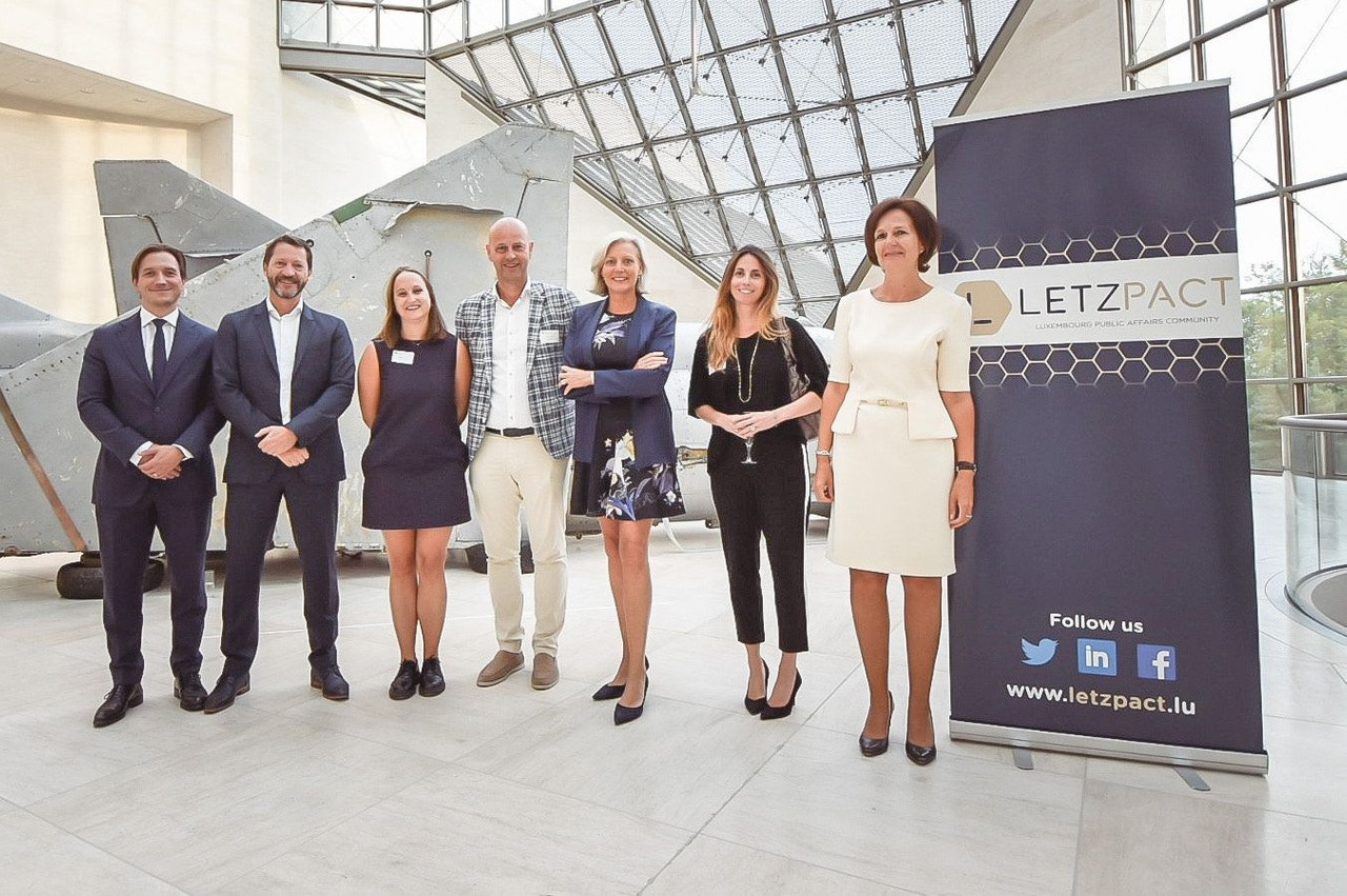 Plusieurs membres du conseil d’administration de Letzpact, dont sa présidente Laurence Ponchaut, son vice-président Gerry Wagner et sa secrétaire générale Mathilde Brasseur. (Photo: Letzpact)