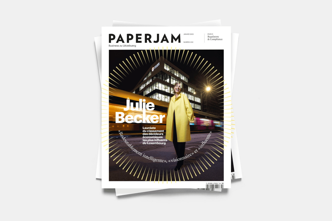 Julie Becker figure en une du nouveau numéro de Paperjam. (Photo: Guy Wolff/Maison Moderne)