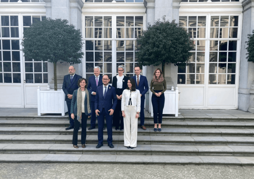 The justice ministers of the Vendôme group came together to discuss the judicial aspect of the war in Ukraine and the crimes committed in this context. Photo: MJUST