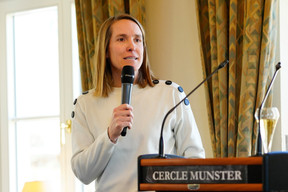 Former world number one in the 2000s and winner of seven Grand Slam titles (including four French Opens), Justine Henin shared her experience on the concepts of decision-making and resilience. Photo: Vincent Duterne