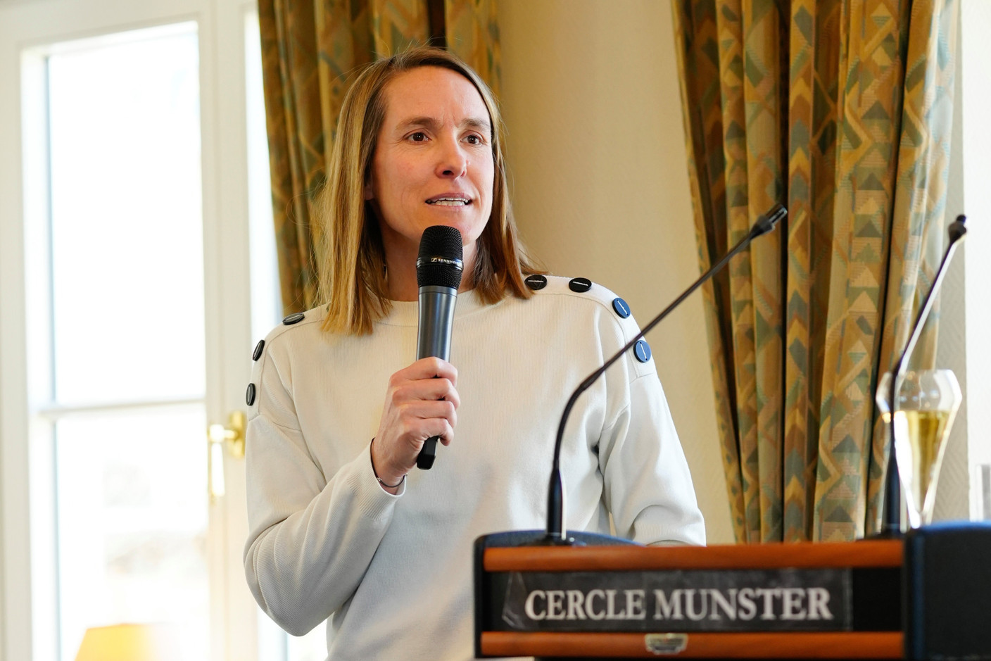 Former world number one in the 2000s and winner of seven Grand Slam titles (including four French Opens), Justine Henin shared her experience on the concepts of decision-making and resilience. Photo: Vincent Duterne