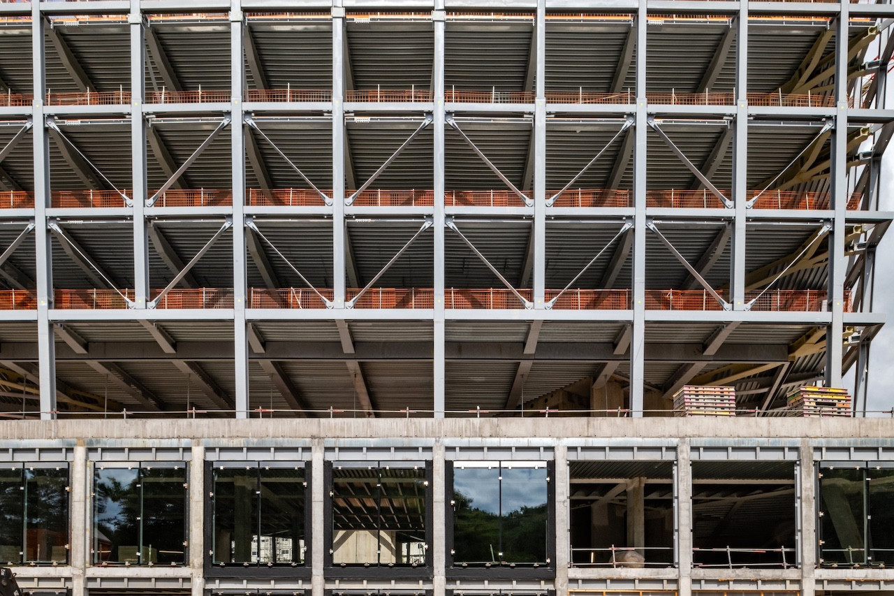 Rear facade (Photo: Géraldine Bruneel / Arcelor Mittal)