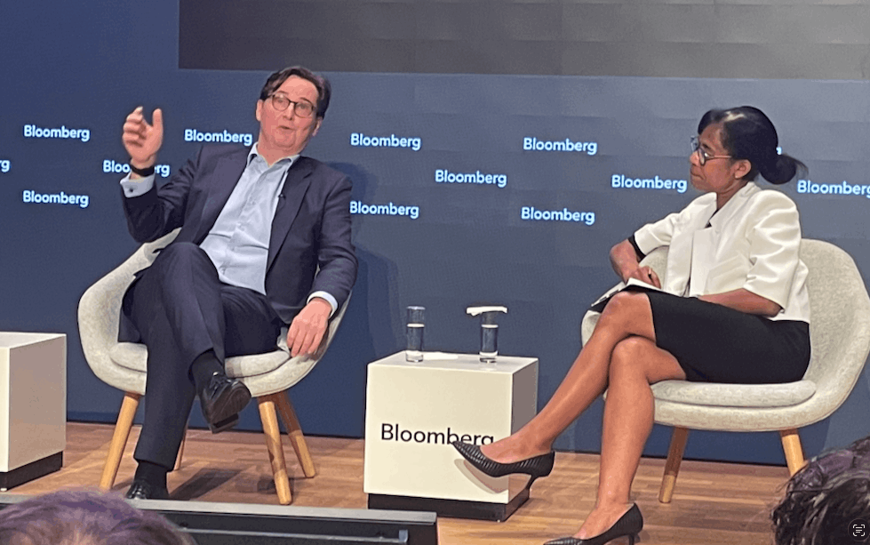 Every transformative technology in history has generated productivity gains alongside anxieties. “Vaccines emerged over a century ago to save millions of lives despite the threat of biological warfare,” said Lars Kalbreier, CIO of Quintet Private Bank at the Bloomberg Luxembourg Investment Summit on 1 October 2026. Photo: Sylvain Barrette