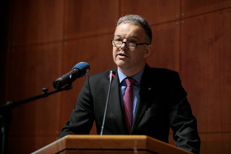 Michel Reckinger (Fédération des artisans) a rappelé qu’il était difficile pour des entreprises de survivre, alors que des secteurs ont été fermés, et qu’elles ne peuvent donc plus travailler. (Photo: Matic Zorman / archives Paperjam)