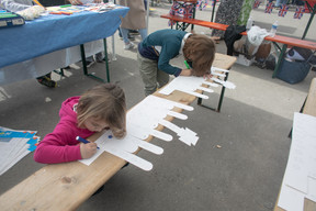Children activities during the coronation screening event. Photo: Matic Zorman / Maison Moderne