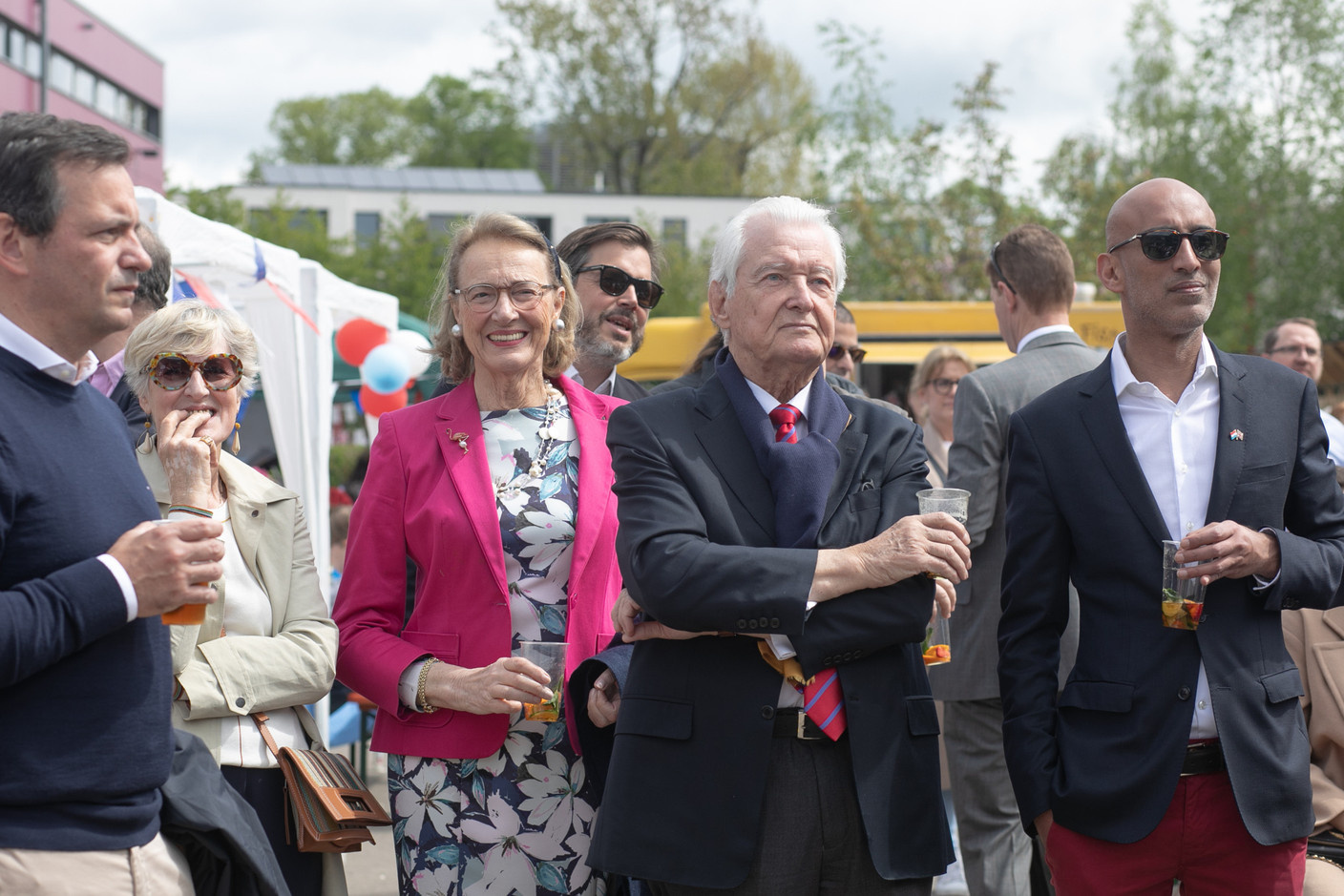 Marie-Hélène Ehrke-Harf, seen during a viewing of the coronation service of King Charles III and Queen Camilla at St George’s International School in Luxembourg, 6 May 2023. Photo: Matic Zorman / Maison Moderne