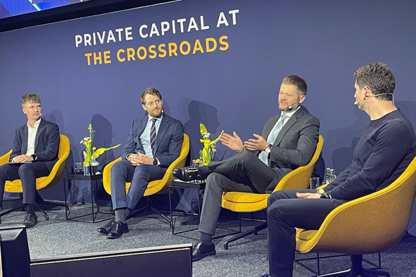 General partners (GPs) completing just five to ten deals a year may struggle to manage liquidity and maintain diversification in evergreen funds, said Tomislav Culic (second from the right), director and co-head of Global Wealth Solutions for continental Europe and Switzerland at KKR, during the “Best Practices in Evergreens” panel at the LPEA Insights conference on 15 October 2026. Photo: Sylvain Barrette