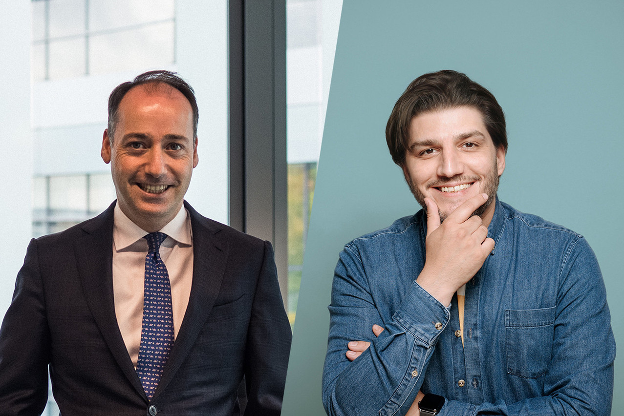 Enrique Sacau (left) has been CEO at Kneip since 2020; Davide Martucci (right) is CEO and co-founder of Next Gate Tech. Photo: Mike Zenari (left); provided by Next Gate Tech (right). Montage: Maison Moderne