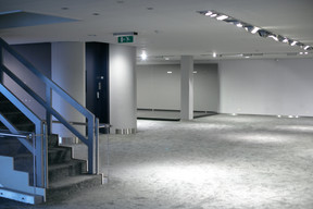 Vue des espaces de la Konschthal avant transformation. (Photo: Matic Zorman/Maison Moderne)