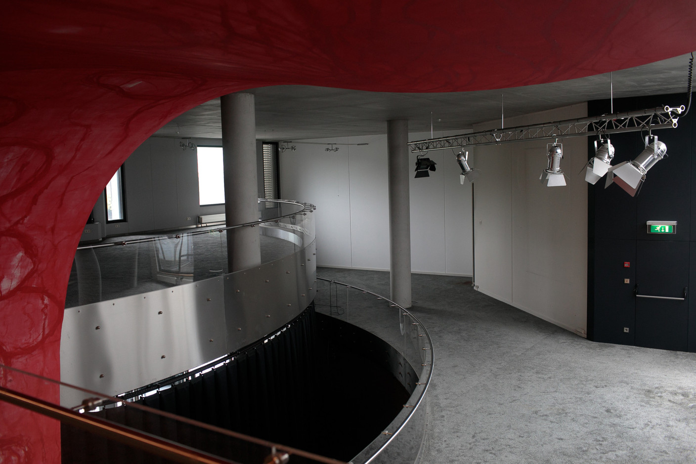 Vue des espaces de la Konschthal avant transformation. (Photo: Matic Zorman / Maison Moderne)