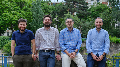Mark Kepeneghian, Arnaud Mournetas, Mathieu Esteve et Jérémy Lachaud sont les quatre fondateurs de la française Kriptown, une «néobourse» pour les PME et les start-up. (Photo: Kriptown)