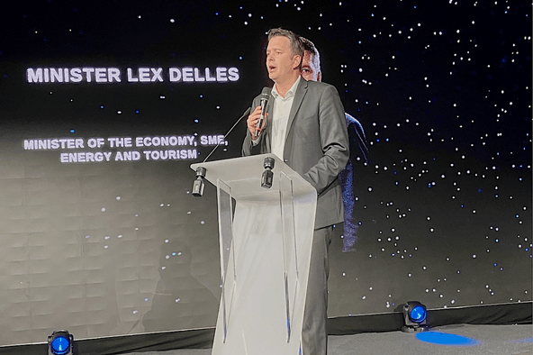 Lex Delles a profité de Nexus Luxembourg 2026 pour annoncer l’ouverture de Fit 4 Start aux start-up de la Defence Tech dès sa 17e édition. (Photo: Marc Fassone/Paperjam)