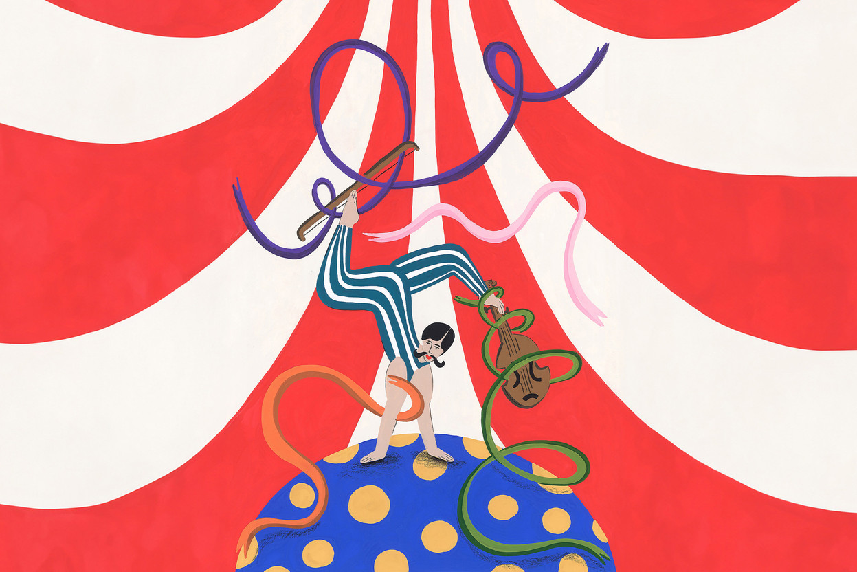 Le Familljefestival Circus aura lieu le week-end du 26. & 27.04. à la Philharmonie (Illustration: Tara Deacon)