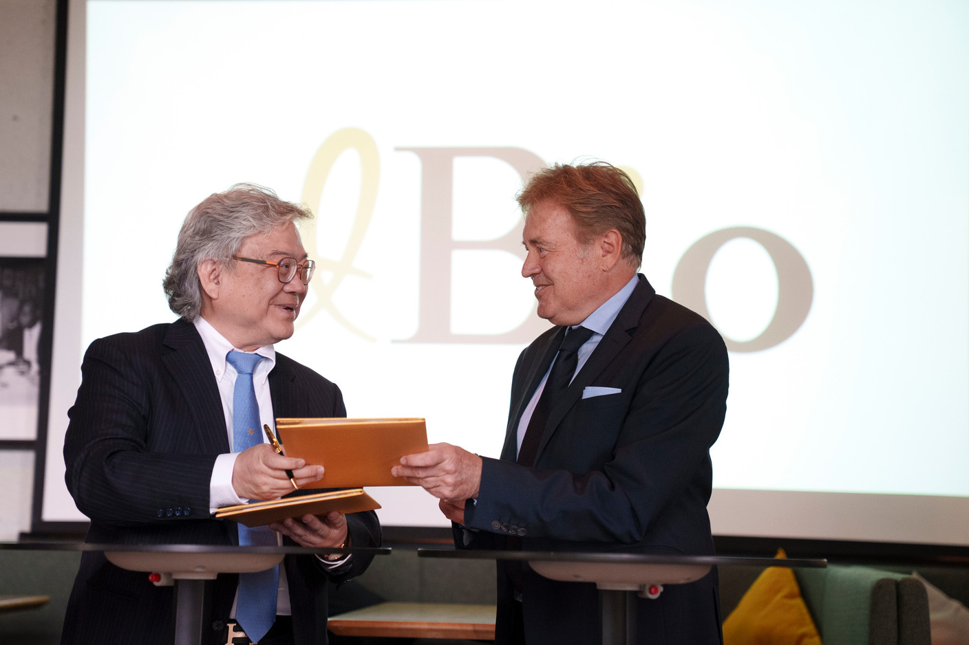 David Chou (président de Dbio) et Hubertus Hoyt (conseiller du conseil d'administration de Dbio). (Photo: Dbio)