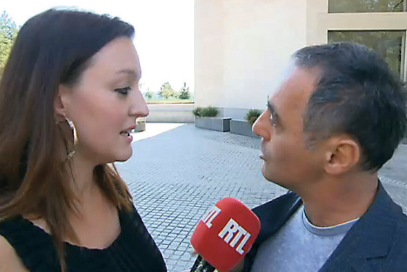Sophie Schram et Enrico Lunghi, lors de l'interview au Mudam. (Photo: Screenshot RTL/archives)
