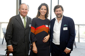 Nicolas Grass (Antwort Capital), Joséphine Loréal and François de Mitry (Astorg) at the event on private equity in uncertain times, hosted by Astorg and Lafo on 19 April 2023 at the SixSeven restaurant in Luxembourg. Photo: Olivier Minaire Photography