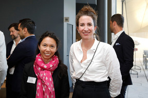 Lydia Linna (Delano) and Catherine Pogorzelski (DLA Piper Luxembourg) at the event on private equity in uncertain times, hosted by Astorg and Lafo on 19 April 2023 at the SixSeven restaurant in Luxembourg. Photo: Olivier Minaire Photography