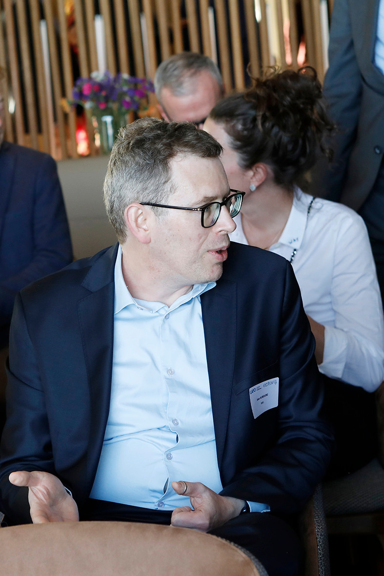 Jose Aubourg (NNS) at the event on private equity in uncertain times, hosted by Astorg and Lafo on 19 April 2023 at the SixSeven restaurant in Luxembourg. Photo: Olivier Minaire Photography