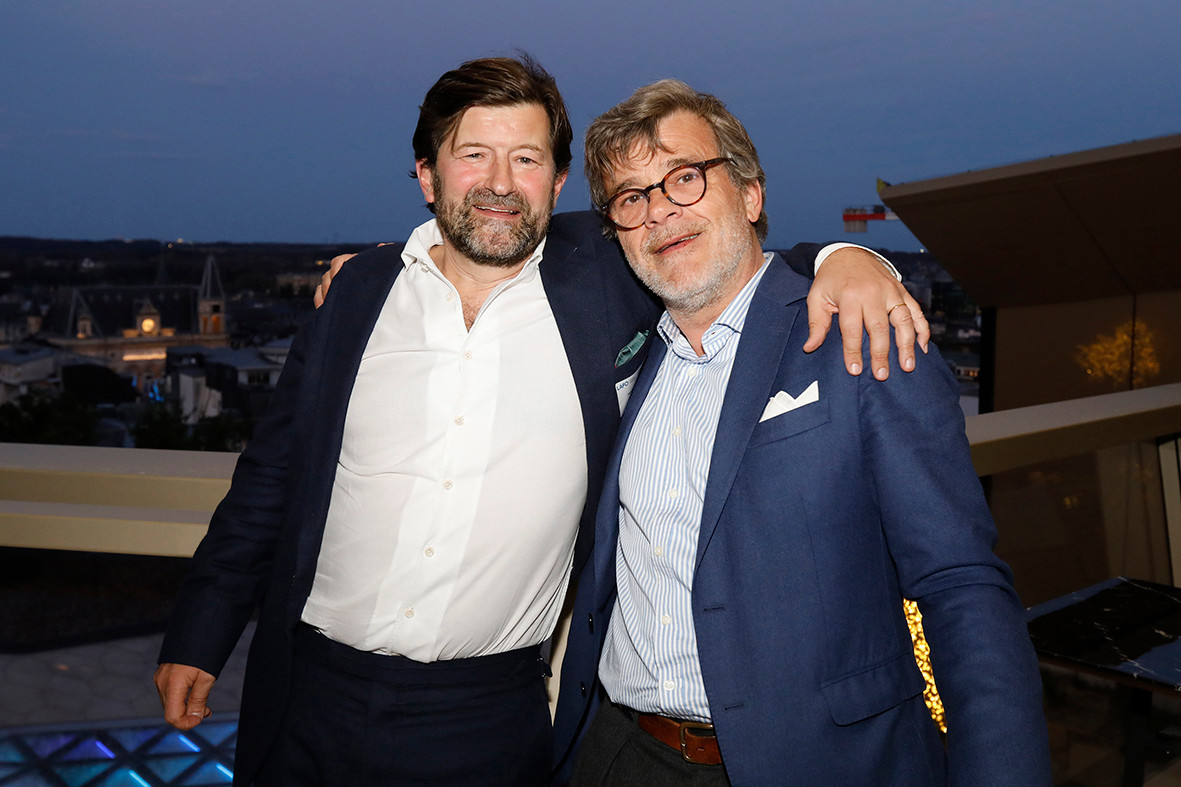 François de Mitry (Astorg) and Geoffroy de Saint Périer (Marble Arch Capital) at the event on private equity in uncertain times, hosted by Astorg and Lafo on 19 April 2023 at the SixSeven restaurant in Luxembourg. Photo: Olivier Minaire Photography