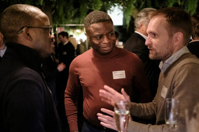 Adetoyese Adedokun (Maycode) at the Luxembourg Association of Family Offices (LAFO) winter 2023 cocktail, which took place on 8 February 2023 at Hertz PopUp. Photo: Jan Hanrion for LAFO