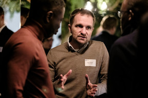 Bogdan Gogulan (Newspace Capital) at the Luxembourg Association of Family Offices (LAFO) winter 2023 cocktail, which took place on 8 February 2023 at Hertz PopUp. Photo: Jan Hanrion for LAFO
