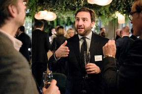 Christian di Carlo (Quintet Private Bank) at the Luxembourg Association of Family Offices (LAFO) winter 2023 cocktail, which took place on 8 February 2023 at Hertz PopUp. Photo: Jan Hanrion for LAFO