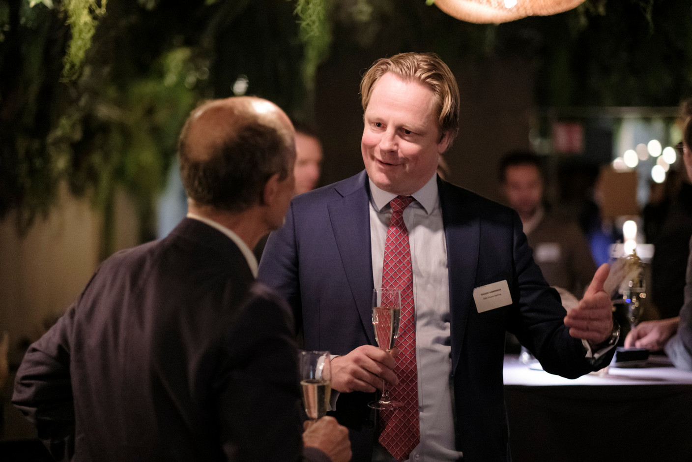 Folkert Kamerbeek (HSBC Private Banking) at the Luxembourg Association of Family Offices (LAFO) winter 2023 cocktail, which took place on 8 February 2023 at Hertz PopUp. Photo: Jan Hanrion for LAFO