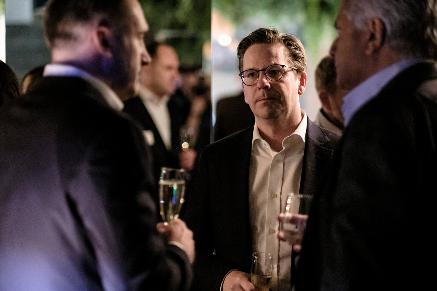 Johan Karlsson (Quintet Private Bank) at the Luxembourg Association of Family Offices (LAFO) winter 2023 cocktail, which took place on 8 February 2023 at Hertz PopUp. Photo: Jan Hanrion for LAFO