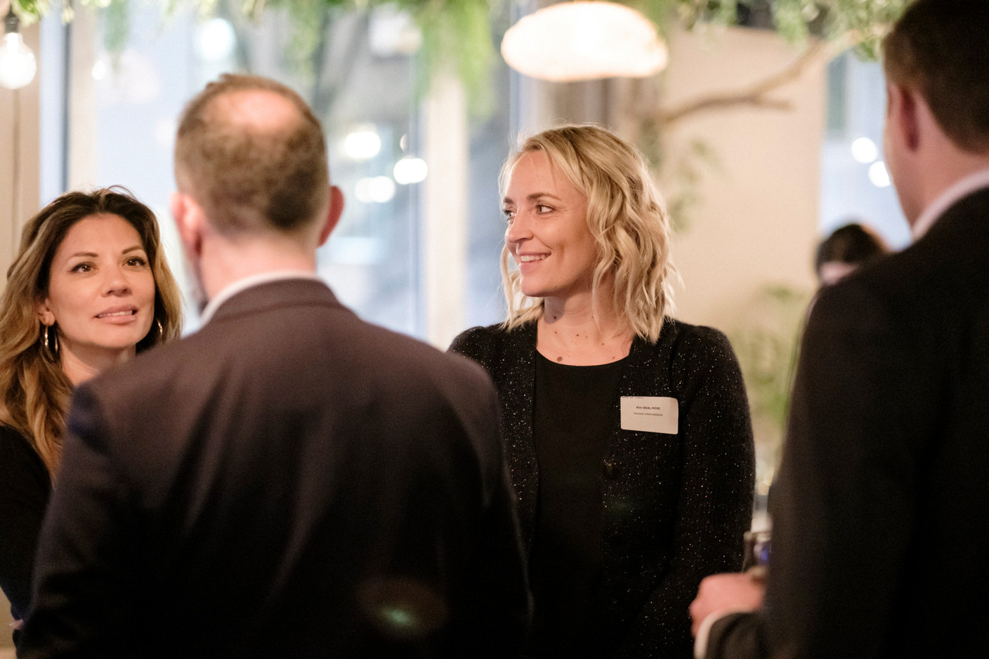 Kim Beal-Rose (Verona International) at the Luxembourg Association of Family Offices (LAFO) winter 2023 cocktail, which took place on 8 February 2023 at Hertz PopUp. Photo: Jan Hanrion for LAFO