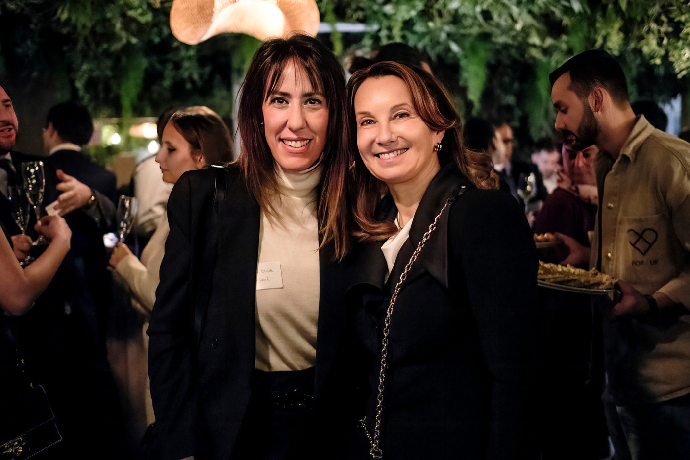 Sabrina Gosal (Sglobal) and Fabienne Riva (Patrimundi) at the Luxembourg Association of Family Offices (LAFO) winter 2023 cocktail, which took place on 8 February 2023 at Hertz PopUp. Photo: Jan Hanrion for LAFO
