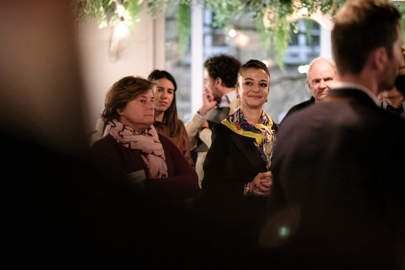 Yasmine Doss Bennani (Credit Suisse) at the Luxembourg Association of Family Offices (LAFO) winter 2023 cocktail, which took place on 8 February 2023 at Hertz PopUp. Photo: Jan Hanrion for LAFO