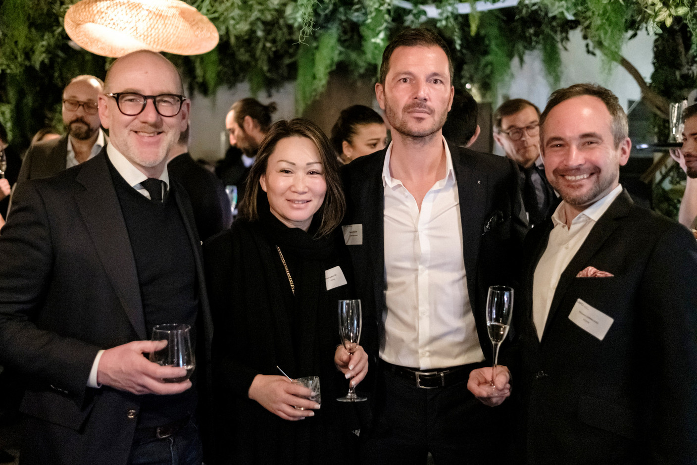 Jacques-Laurent Josse (EFG Bank), Anne-Sophie Jin (Ocean), Pascal Rapallino (Verona International) and Vincent Cornilleau (Ocean). (Photo: Jan Hanrion pour LAFO)